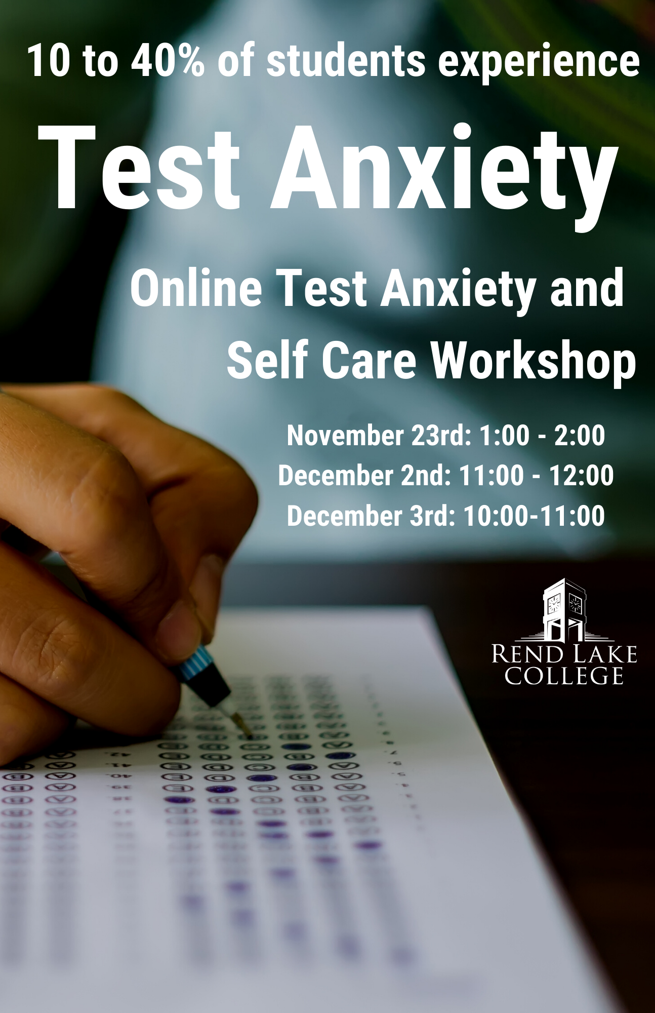 Test Anxiety Workshop Flyer