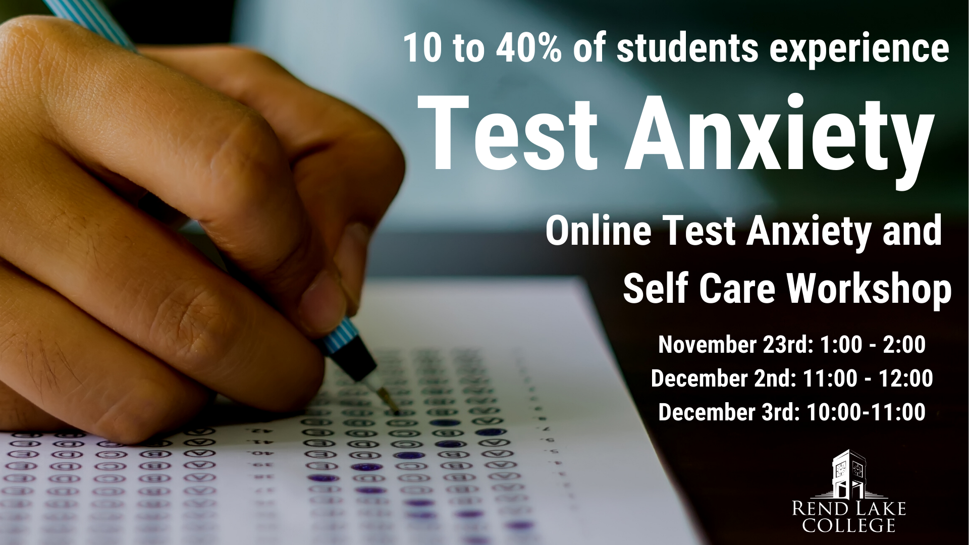 Register For Our Online Test Anxiety Workshop